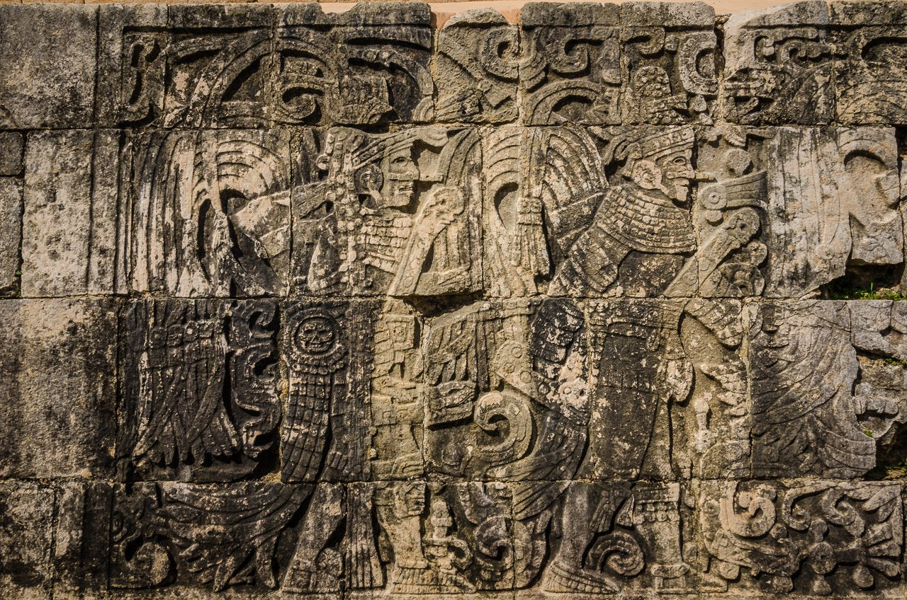 Paper Print Mayan Glyphs