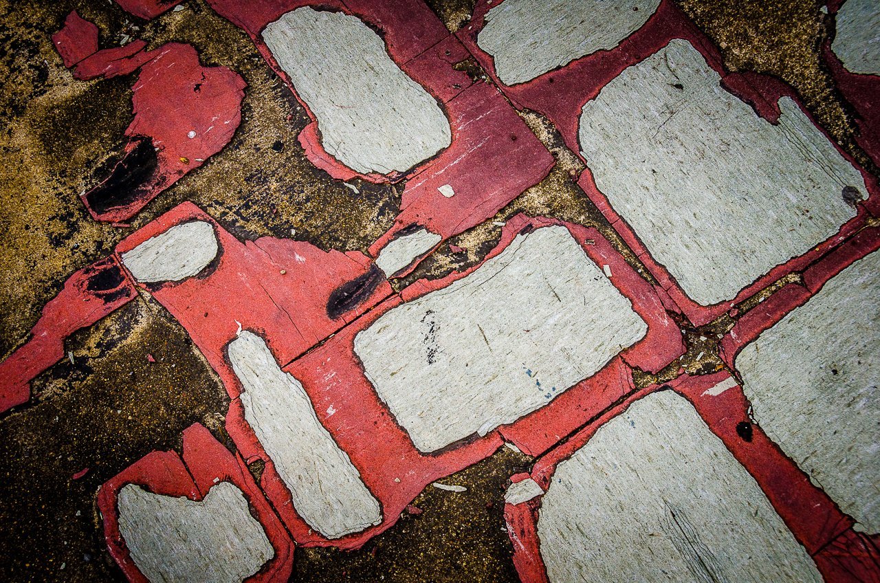 Paper Print Old Tile Abstract