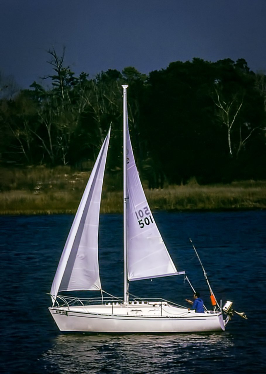 Digital Download White Sailboat LIC JaiGieEse PhotoArt